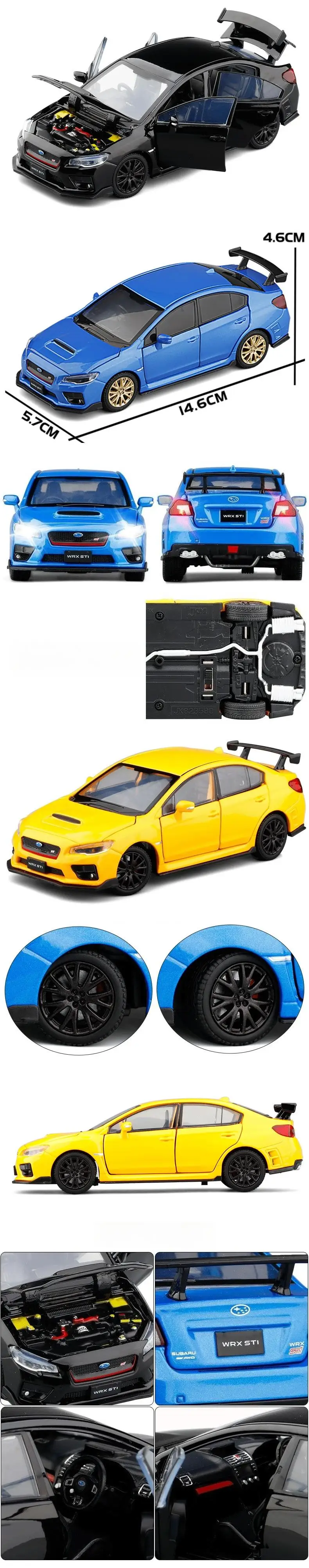 Subaru STI WRX S207 1/32 Ölçekli Diecast Model Araba