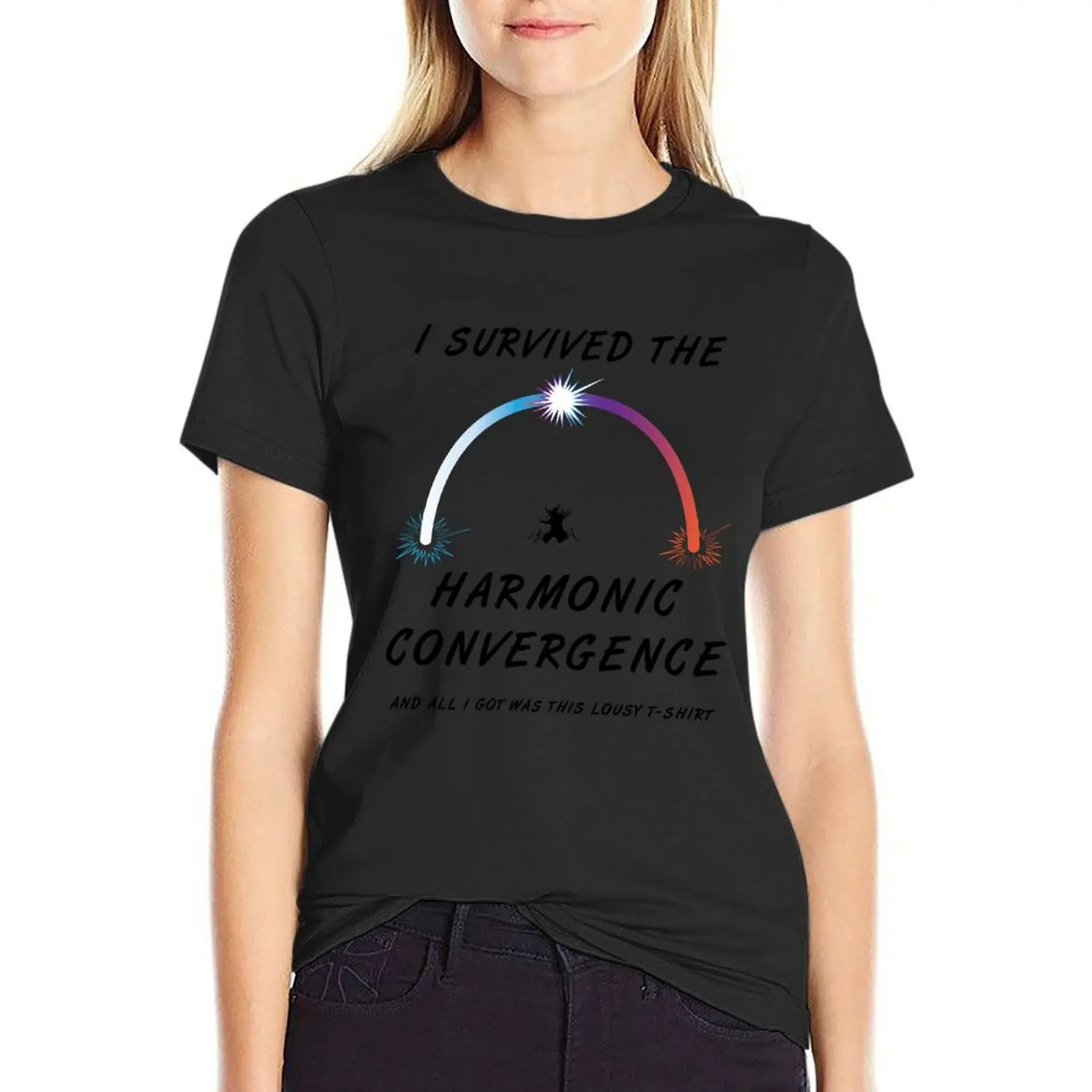 

I survived the Harmonic Convergence- light shirt design T-Shirt Female clothing tops cute tops kawaii clothes T-shirt Women