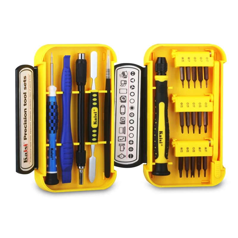 21 in 1 Screwdriver Set Kaisi Precision Chrome Vanadium Steel Disassemble Household Tools for Phones Watches Repairing 139 in 1 screwdriver set for glasses watches notebooks mobile phones disassembly and repair tools s2 bit set wholesale