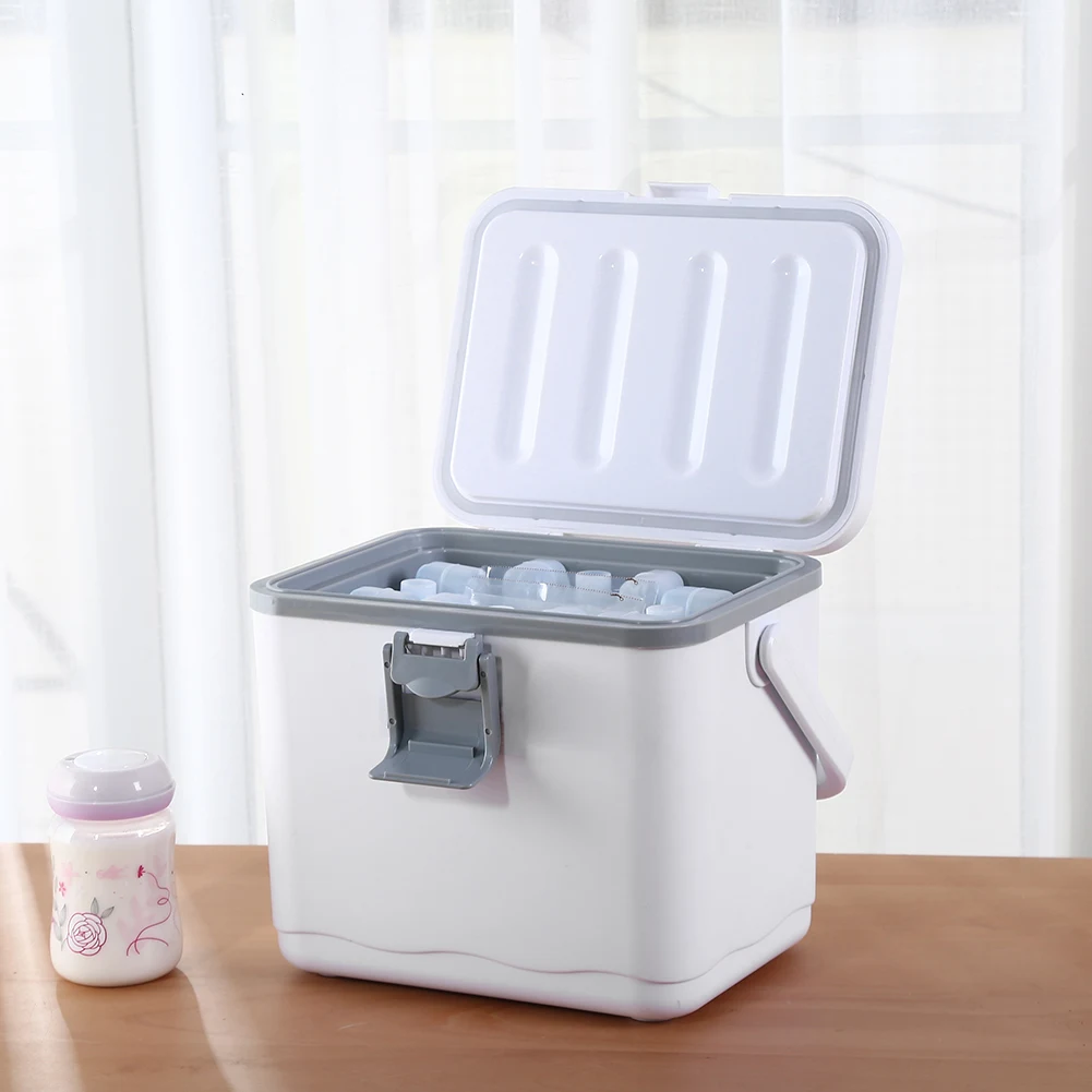 4.5L Camping Car Refrigerator with Handle Barbecue Insulation Box Heat Preservation Food Storage Cooler Box for Beach Picnic
