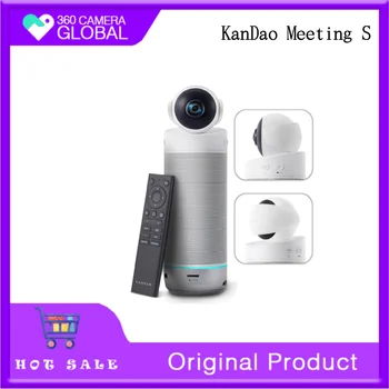 Incontro KanDao S - 180 °   Videoconferenza autonoma, microfono e altoparlante Videocamera per riunioni audio 4 in uno