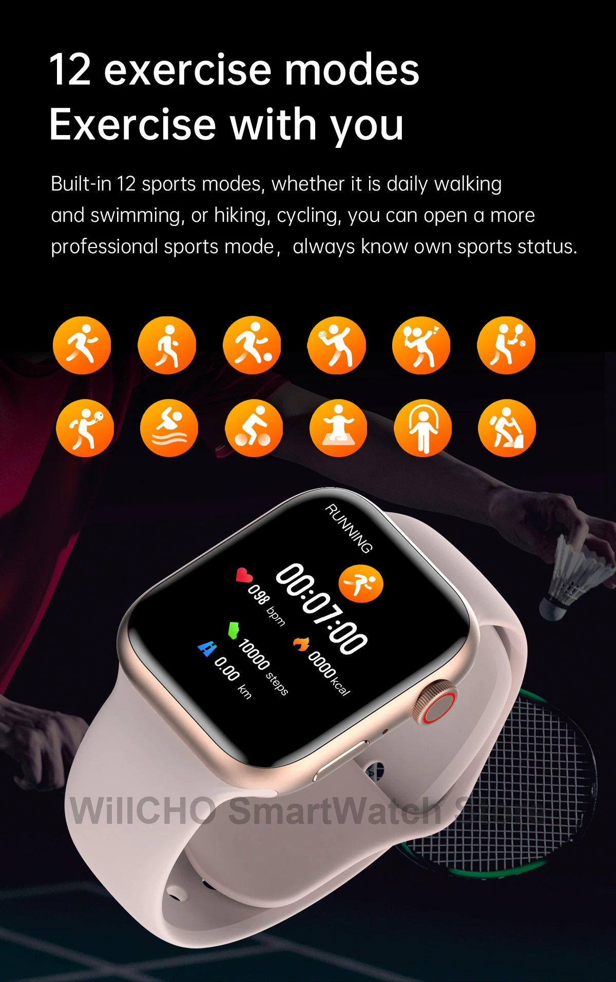 2022 S7 Smart Watch Iwo 14 Pro Nfc Voice Assistant Bluetooth Dial Answer Call Watch for Men Smart Watch Women Series 7 Pk W37Pro