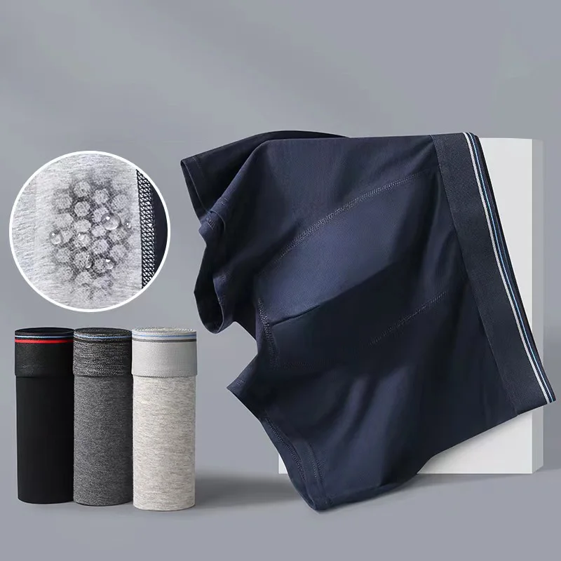 

4 шт./комплект, мужские хлопковые трусы-боксеры