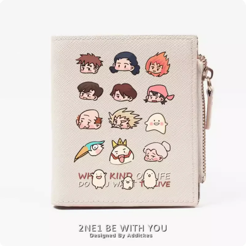 Anime The Boy and the Heron Zipper Fashion Wallets PU Purse Card Holder Money Bag Gift B1425 Cosplay