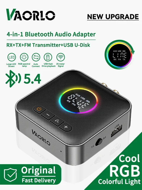 Adattatore Bluetooth Auto 5.0 - Ricevitore AUX Con Vivavoce, Doppia Connessione, Cancellazione Rumore - Foto 5
