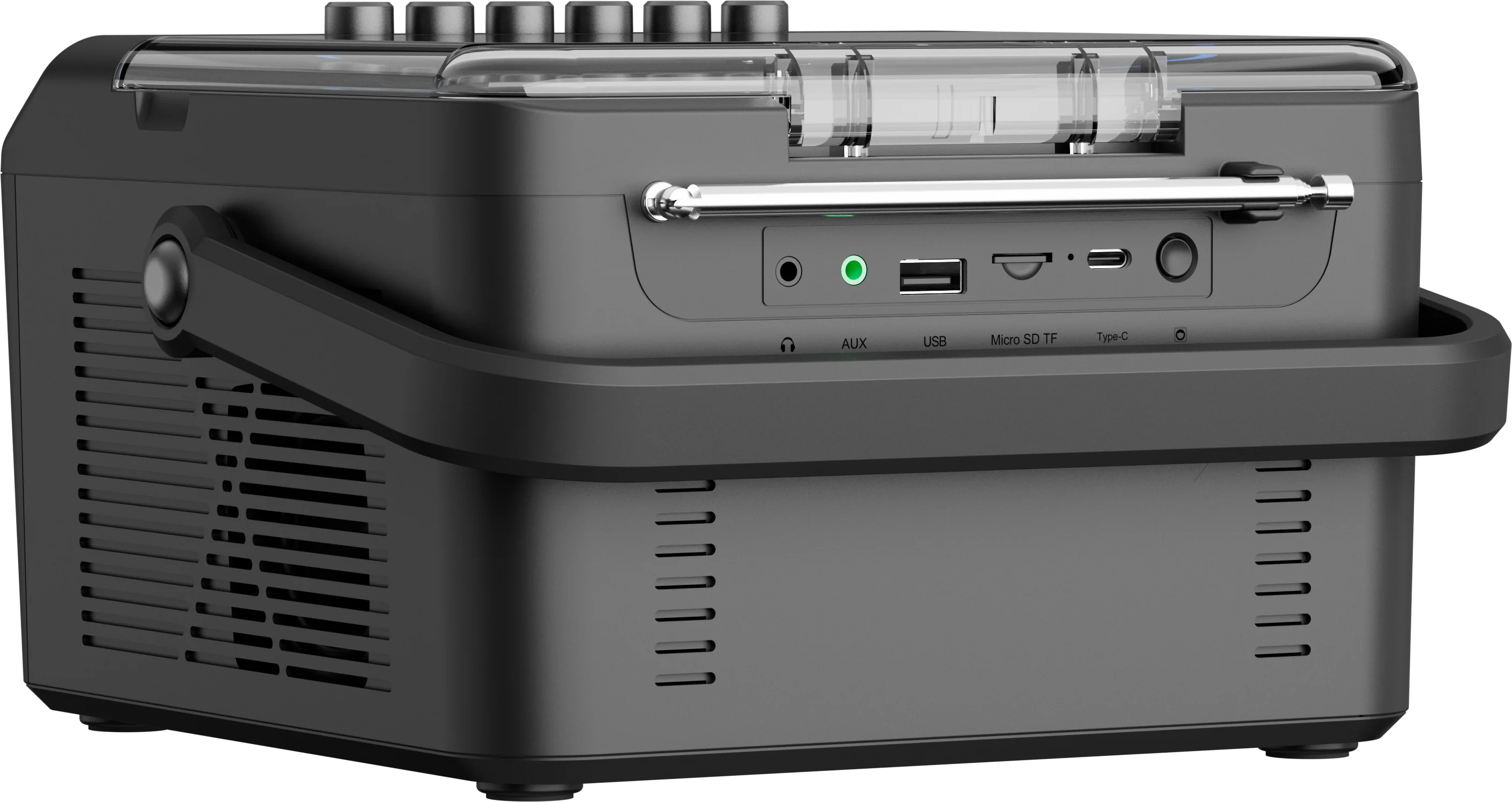 RETEKESS TR642 Multifunktionales Bluetooth-Radio CD AM FM Boombox Kassettenrekorder USB TF AUX Tragbarer CD-Player für Zuhause Geschenke – Detail 26