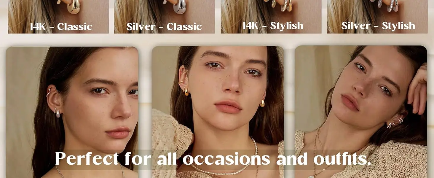 hypoallergenic Earrings Set for Women