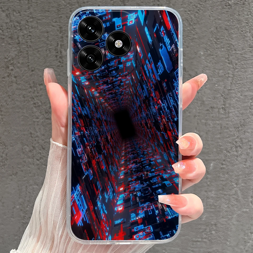 Cartoon Frog & Pig Transparent Protective Phone Case