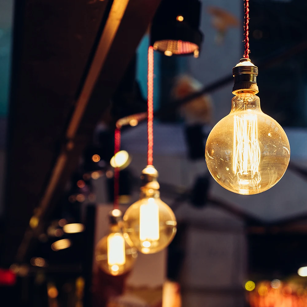 Edison Light Bulb Vintage E27 40w 220v Ampoule Filament Incandescent Indoor Decor Lamp