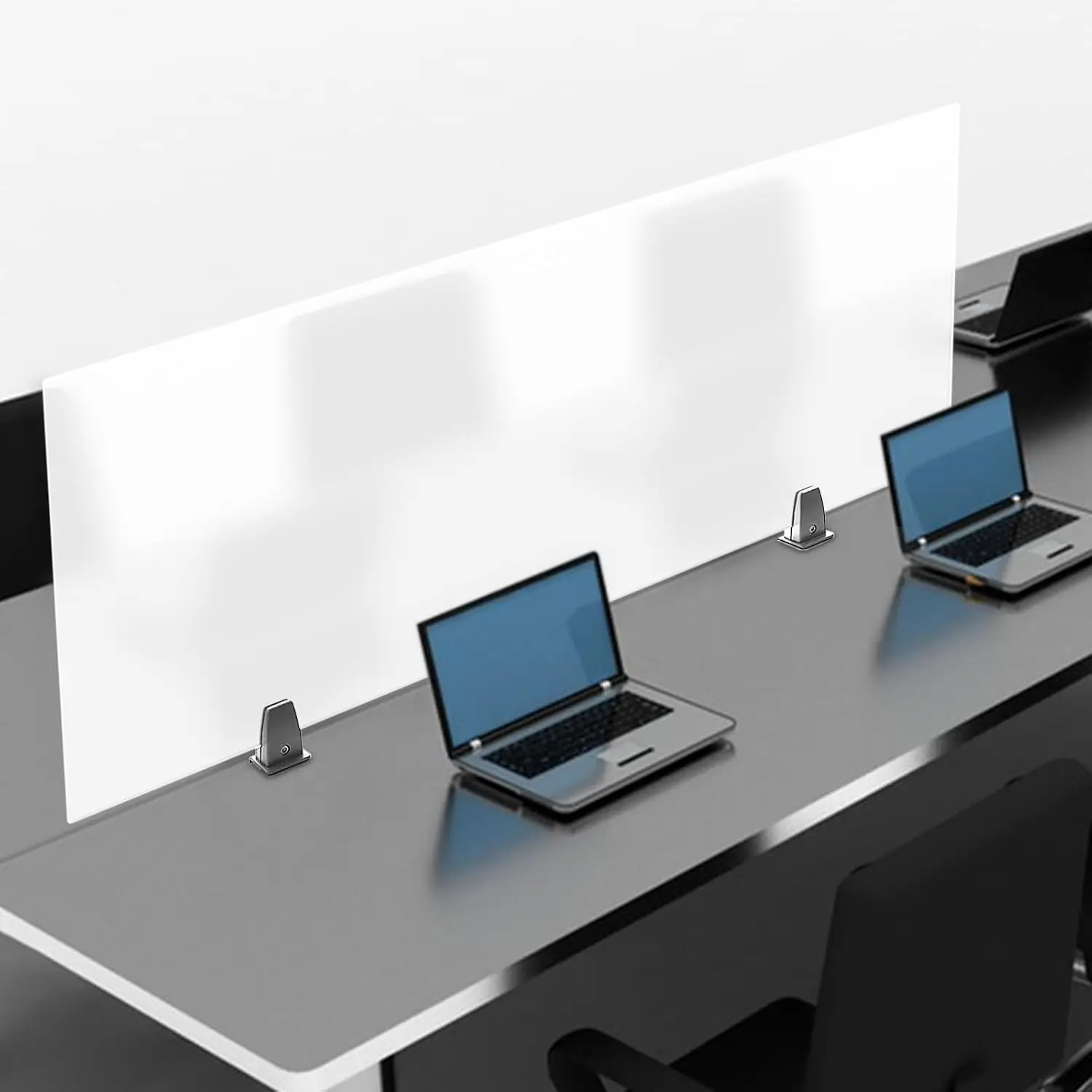 Office Partition For Work, Acrylic Free Standing Screen Privacy Desk Divider, Privacy Panel For Table Top Workstation, 47"" X 3