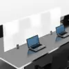 Office Partition For Work, Acrylic Free Standing Screen Privacy Desk Divider, Privacy Panel For Table Top Workstation, 47"" X 3