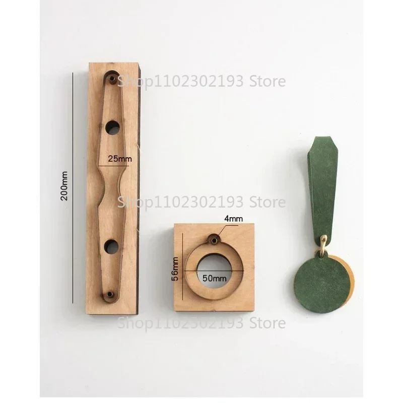 Leather craft DIY key chain Steel blade die cut Steel punch tool Pendant cutting mold Wood dies cutter template Leather crafts