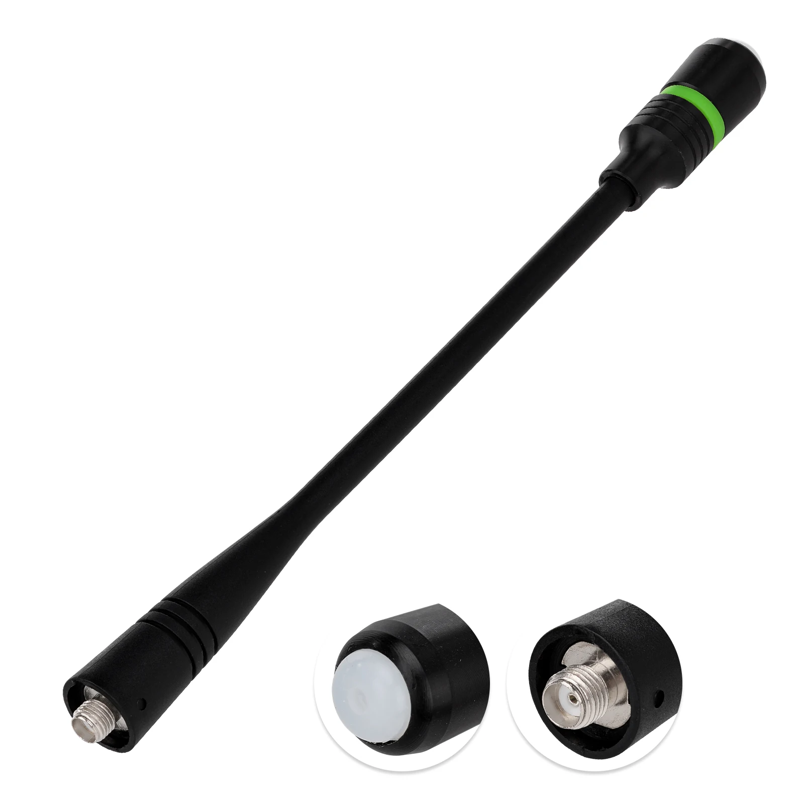 Superbat UHF VHF 136-174MHz 400-470MHz Ham Radio Dual Band Antenna with LED Light for Baofeng UV-5R BF-F8HP 888S Retevis RT-5R R