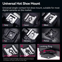 Ulanzi F12 Mini Camera Flash Speedlite GN12 LCD Standard Hot Shoe Mount for Sony Canon Nikon Panasonic Olympus DSLR Camera 2