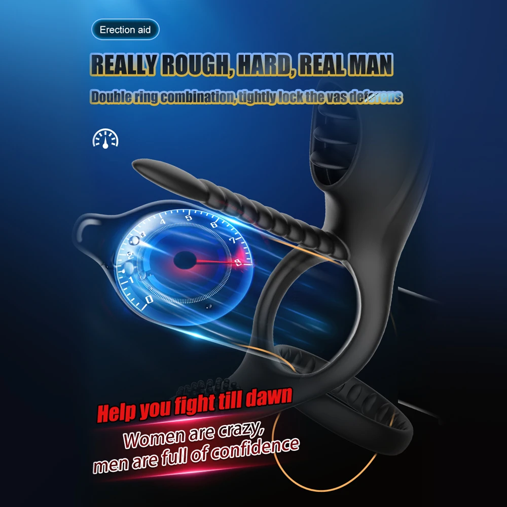 Vibrating Couple Rings And Clitoral Stimulator Remote Control_voghion.com