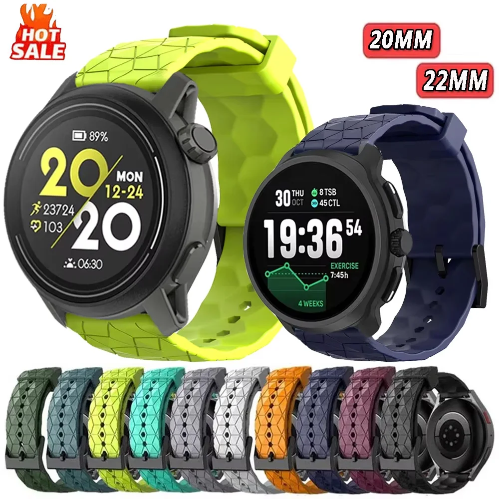 Durable Silicone Watch Band - 20mm/22mm