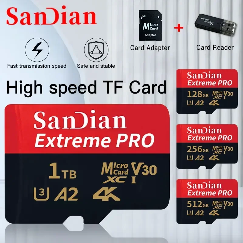 1TB 128GB 512GB Memory Card Mini SD micro sd TF Flash Card for smartphone/surveillance camer memory card,micro sd card,flash card,flash memory card