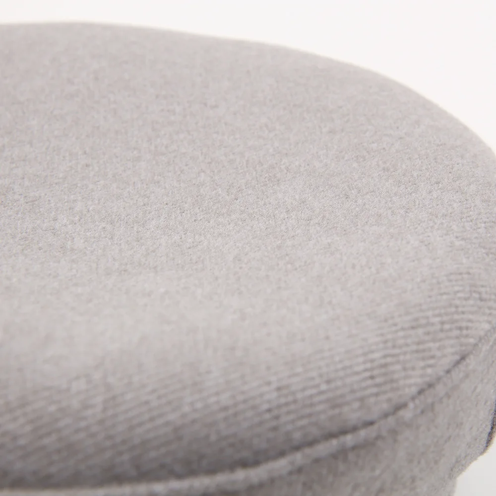 Brand Designer Autumn Winter Newsboy Caps Metal letter Decorated Flat Wool Caps cotton newsboy cap