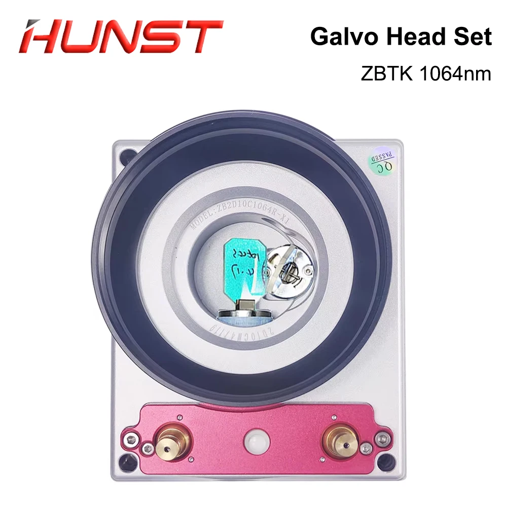 HUNST 파이버 레이저 스캔 갈보 헤드 세트, 전원 공급 장치 포함, ZBTK 1064nm Apature, 10mm 갈바노미터 스캐너