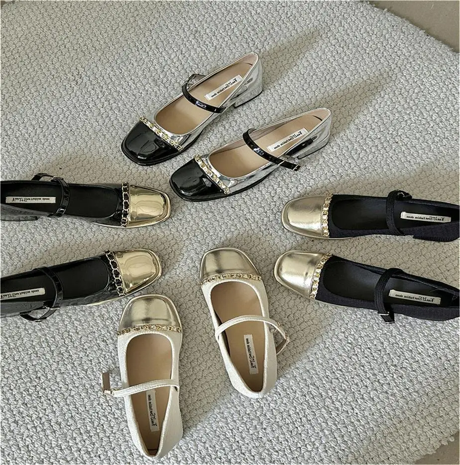 

Женские туфли-оксфорды на низком каблуке, повседневные туфли из искусственной кожи смешанных цветов с квадратным носком, осень-лето 2023