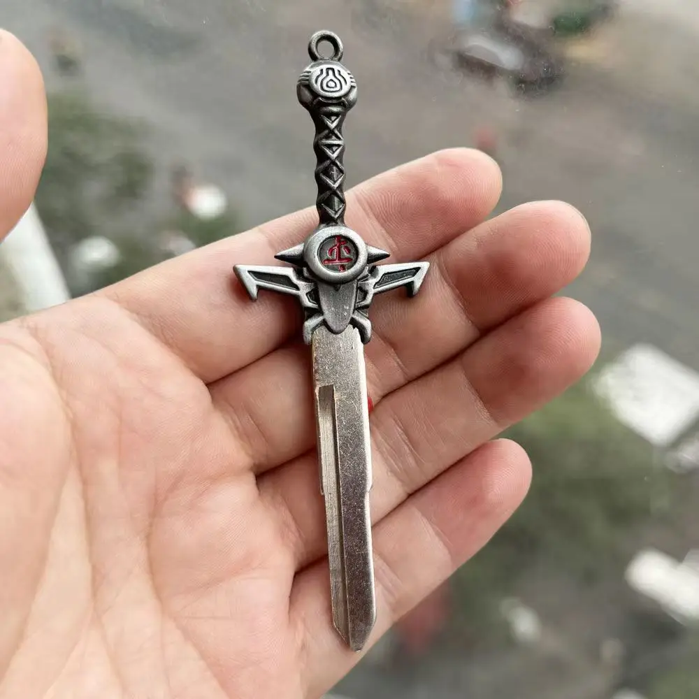 Motorcycle Keys Head Handle Replacement Requires Manual Polishing Personalized DIY Crucible Sword Motorcycle Key Holder
