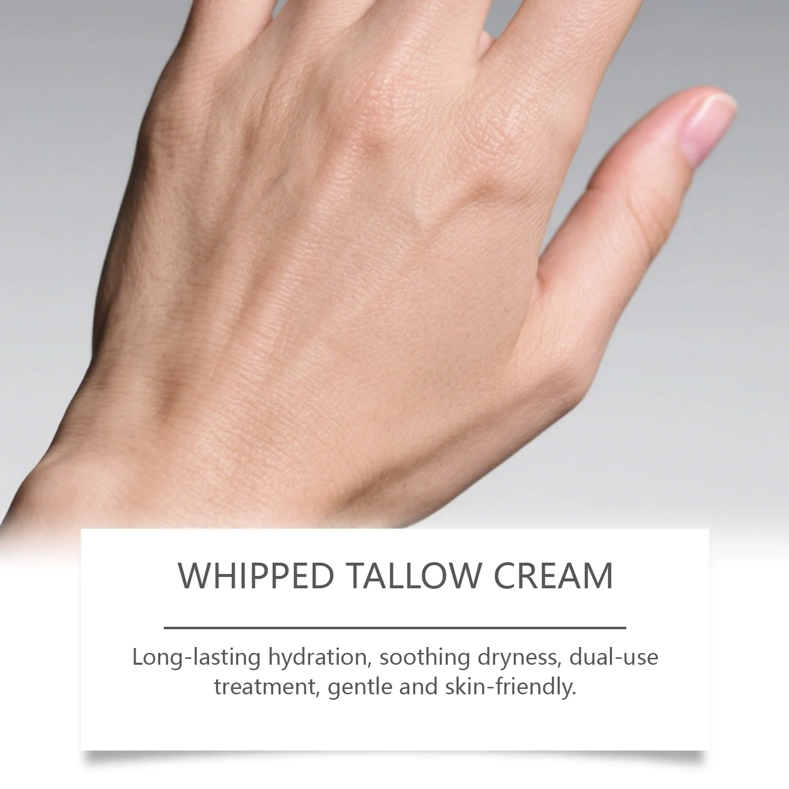 Tallow Moisturizing Cream - A Daily Hydrating Skincare Cream for Gently Nourishing Skin, Leaving It Moist, Smooth & Supple