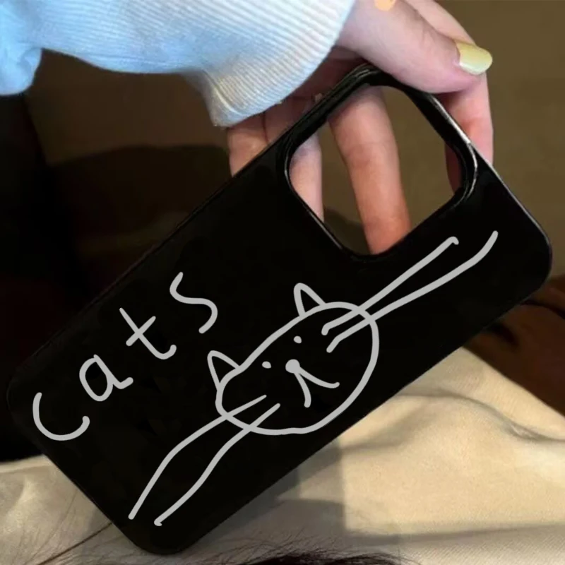 Korean Lovely Big Cat Head Shockproof Soft Phone Case