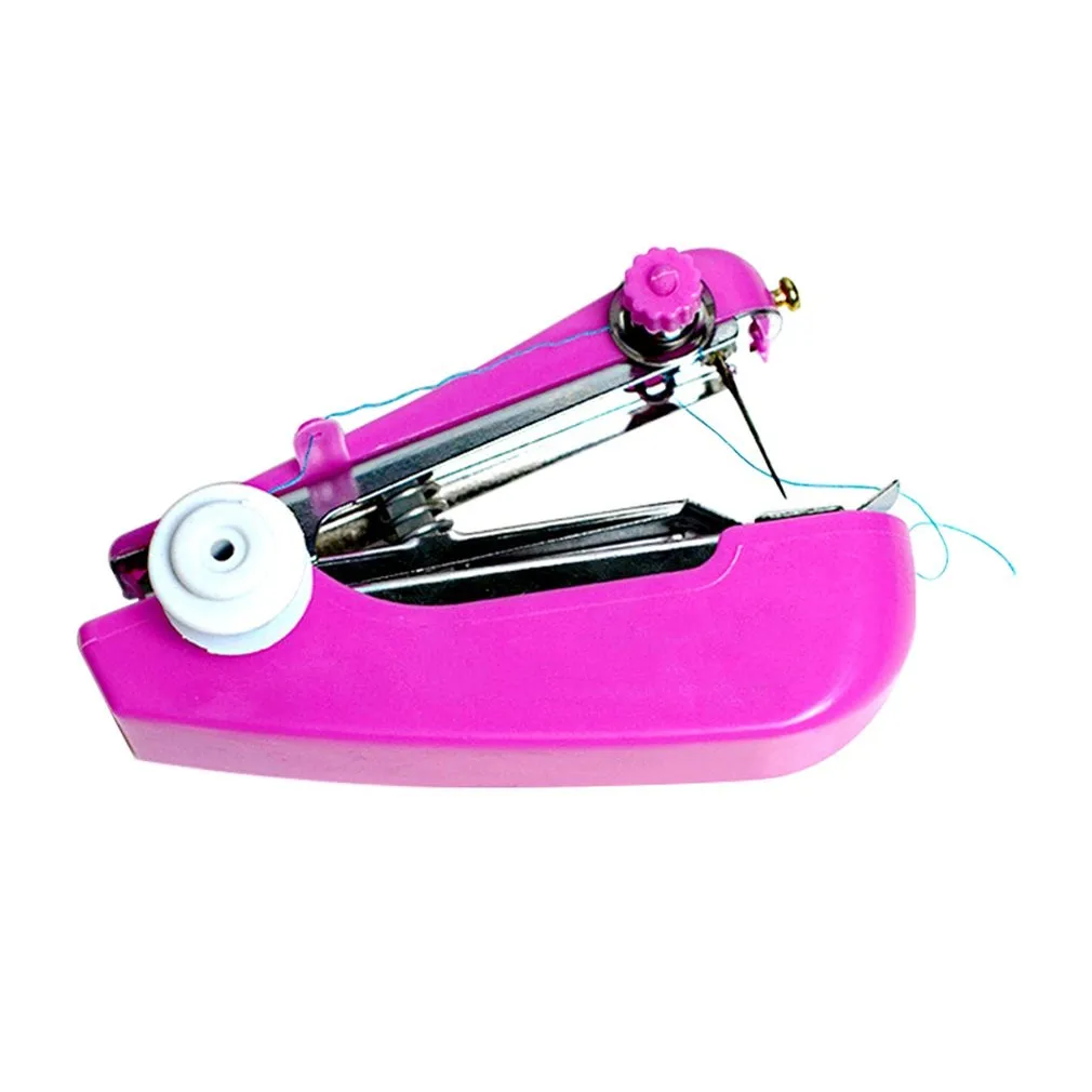 Mini Manual Stapler Style Hand Sewing Machine , Clothes Stitch Multicolor !