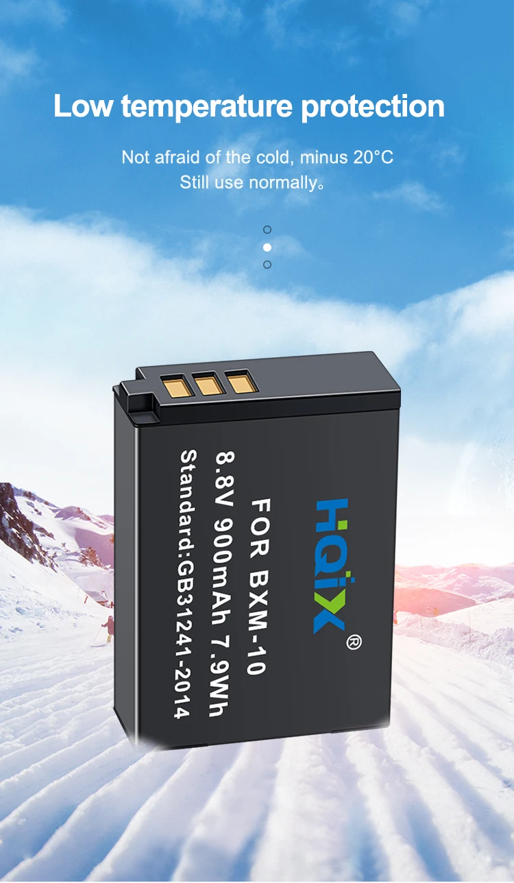 hqix chargeur de batterie pour xiao yi appareil photo sans miroir