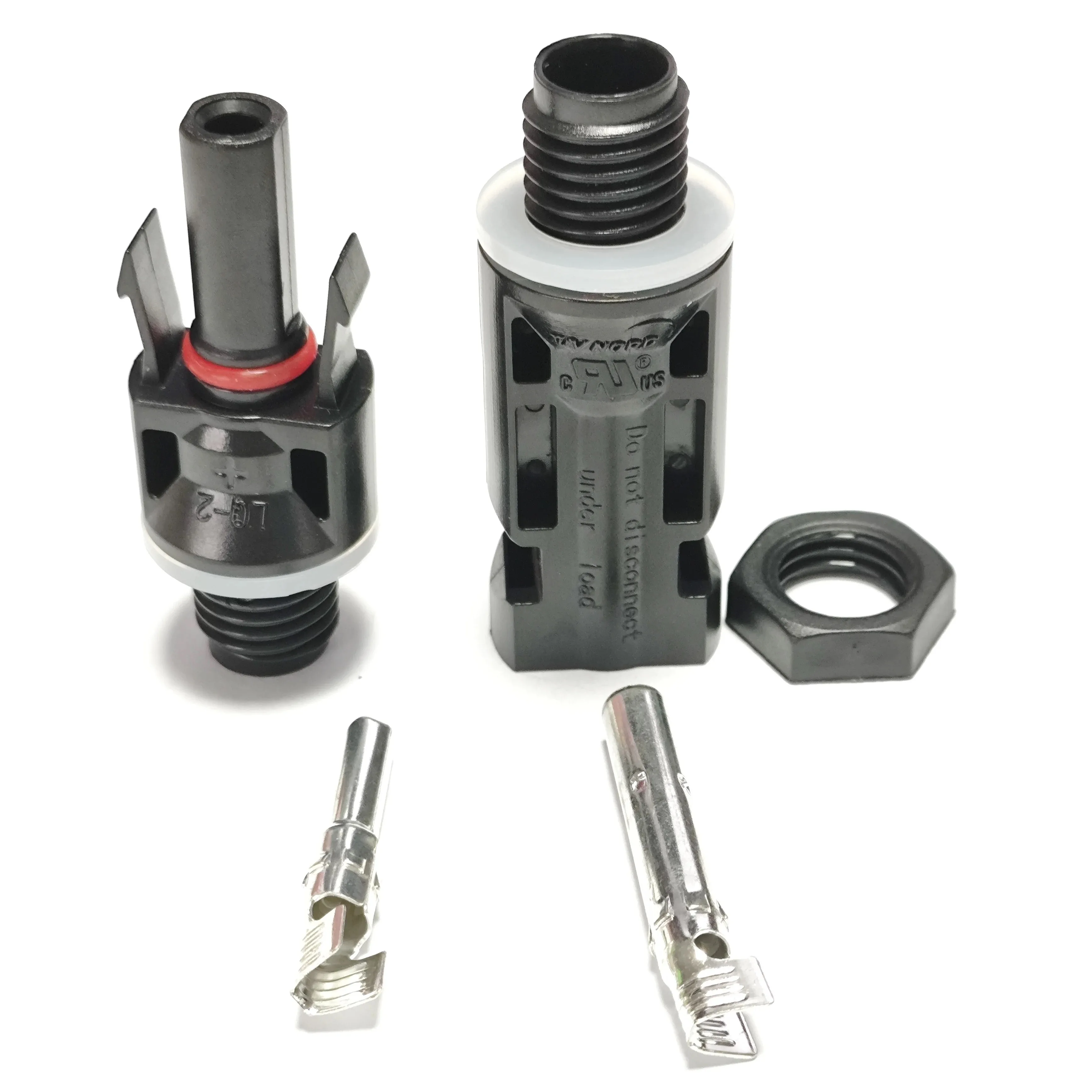 Solar photovoltaic connector 1 pair Male Female Waterproof Plug and Tool For Inverter M12 Thread 1000V 30A Cable
