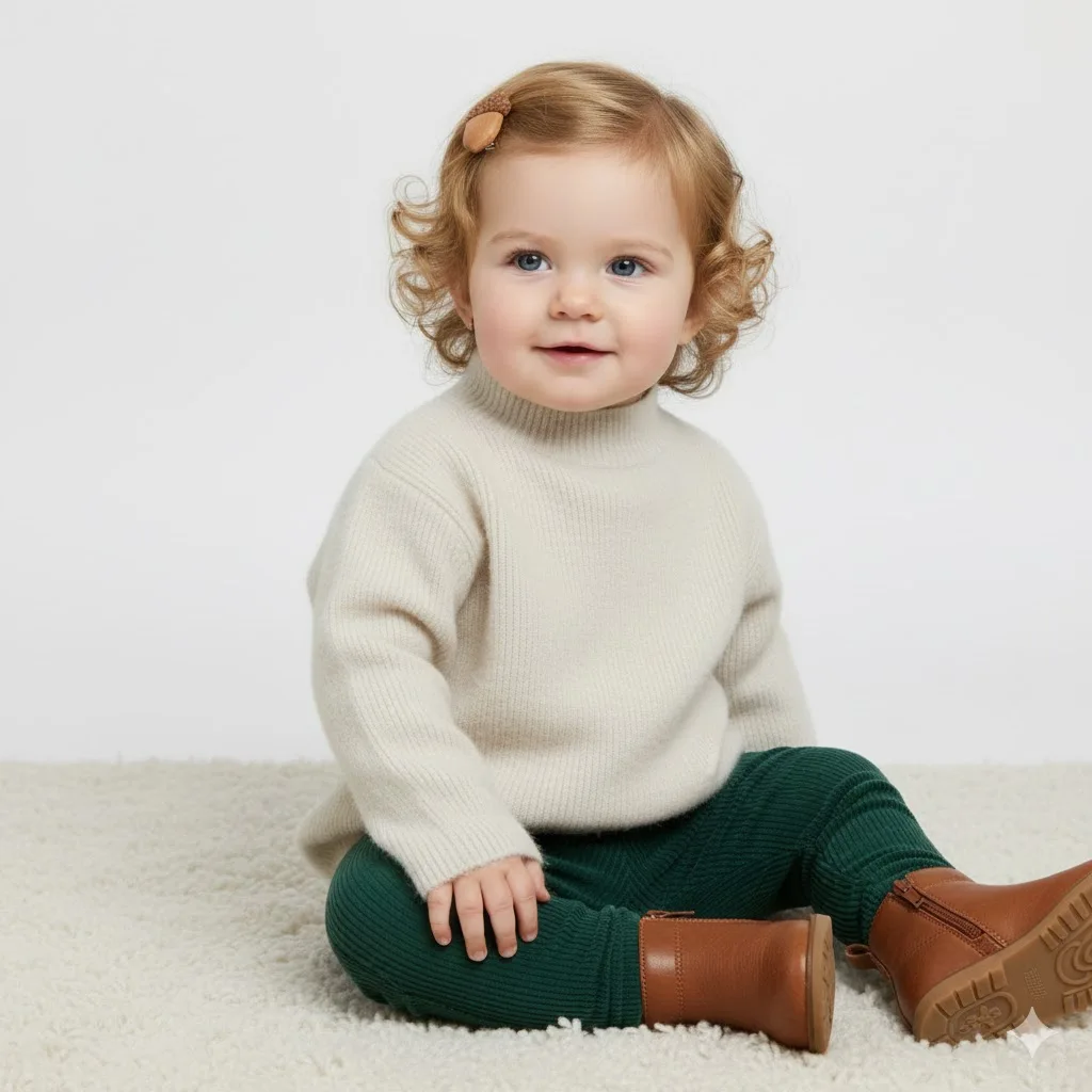 시즌시 가을 겨울  스웨터 단색 골지 니트 풀오버  남아 여아 따뜻한 긴팔 점퍼 키즈 상의