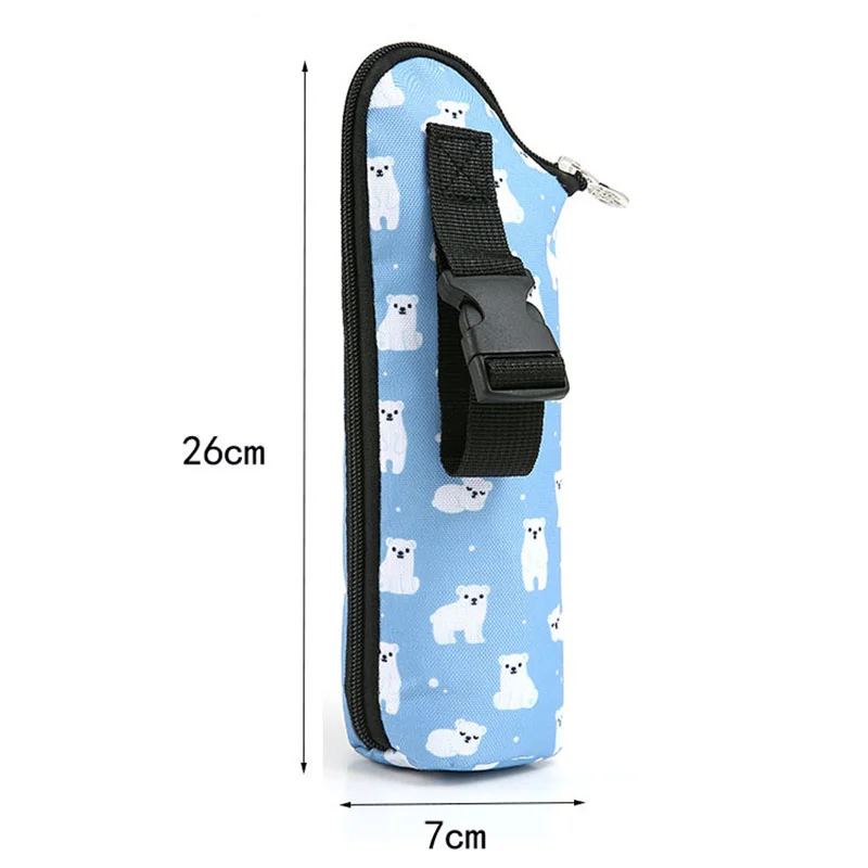 Baby Stroller Milk Bottle Thermal Bag Hanging Water Bottle Insulate Warmer  Pouch