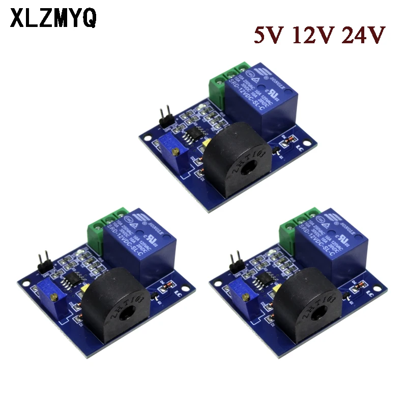 5A Overcurrent Protection Relay Module AC Current Detection Board 12V