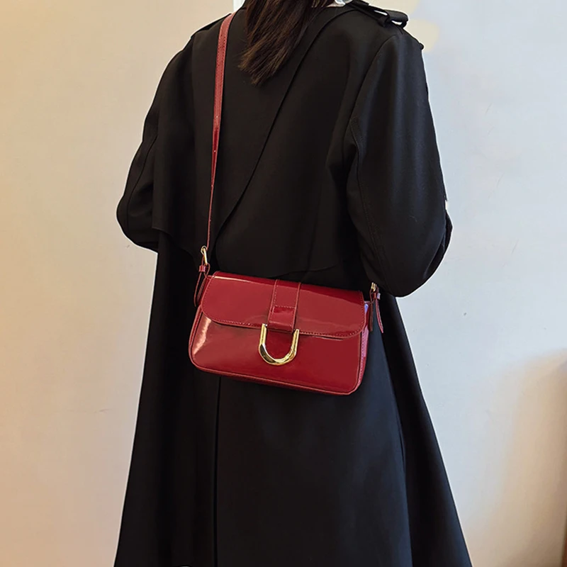 Women's Elegant Fashion PU Leather Shoulder Bag Trendy Underarm Handbag & Purse for Stylish Accessories