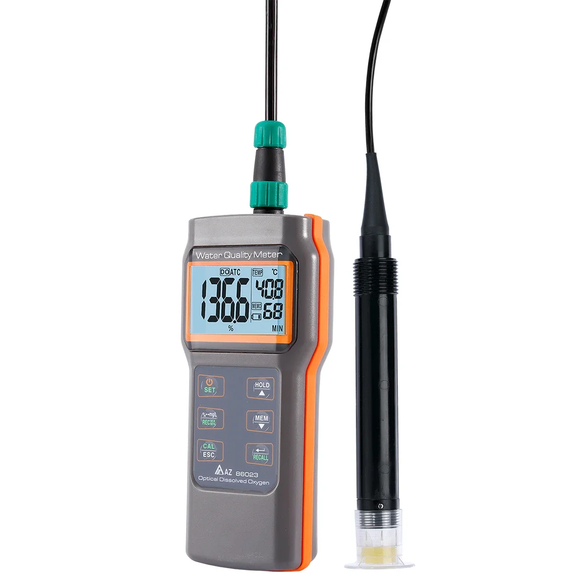 휴대용 AZ86023 형광 용존 산소 측정기 AZ86021 산소 농도 감지기