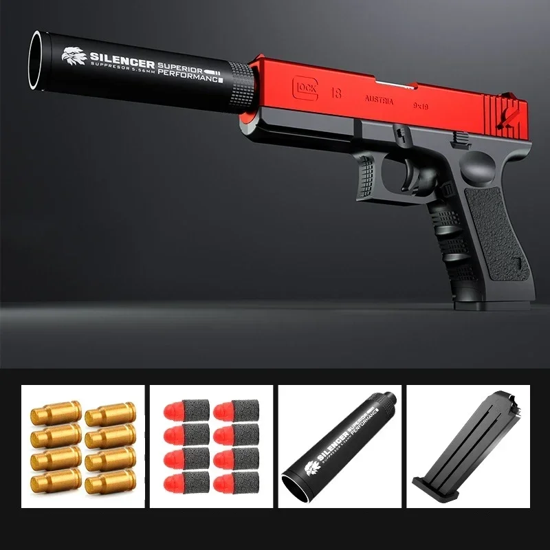 Newest Shell Ejecting  Airsoft Pistol Soft Bullet Toy Gun Weapon Children Armas Shoot Outdoor Game Boys gift 2
