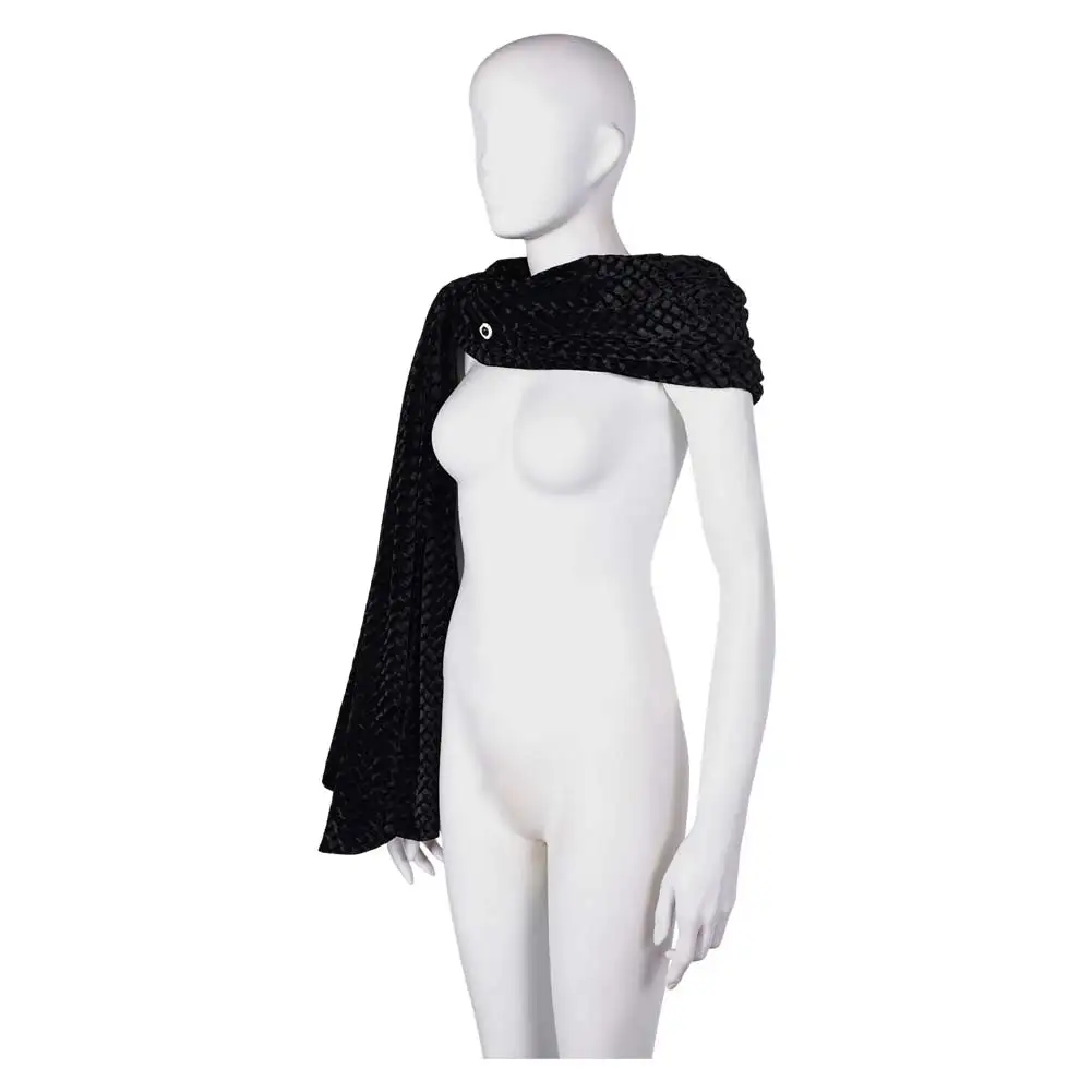 Princess Rhaenys Cosplay Black Scarf Shawl TV House Cosplay The Dragon Costume Accessories Women Roleplay Fantasia Props Decor