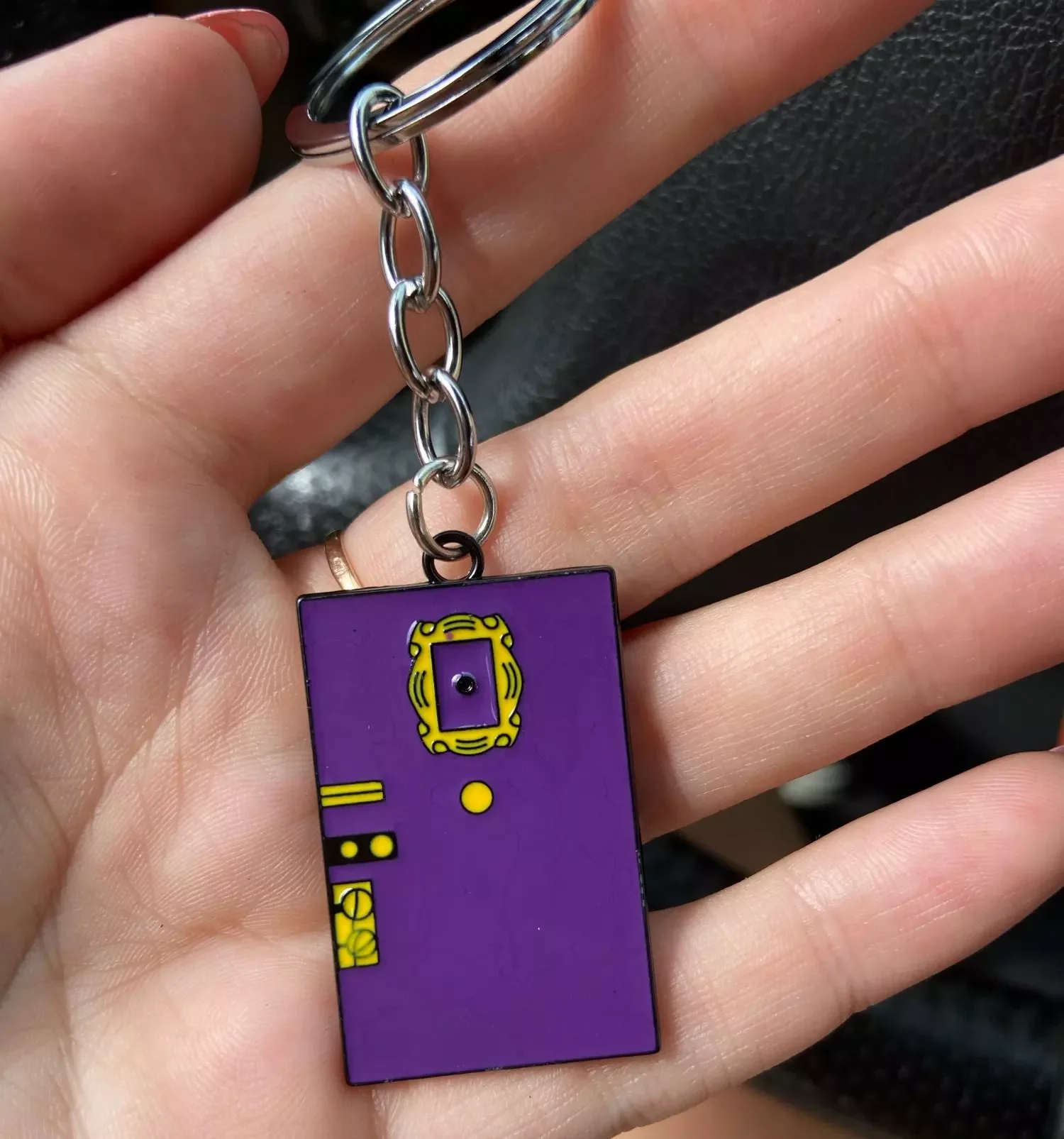 Friends TV Show Keychain Central Perk Coffee Time Photo Frame Pendant