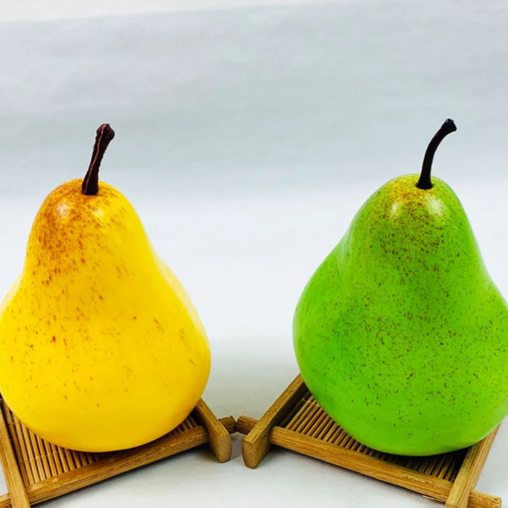 Simulation Pear Artificial Fruit Model Photography Props Lightweight Foam Material Shop Window Adornment Festive artificial fruits and vegetables