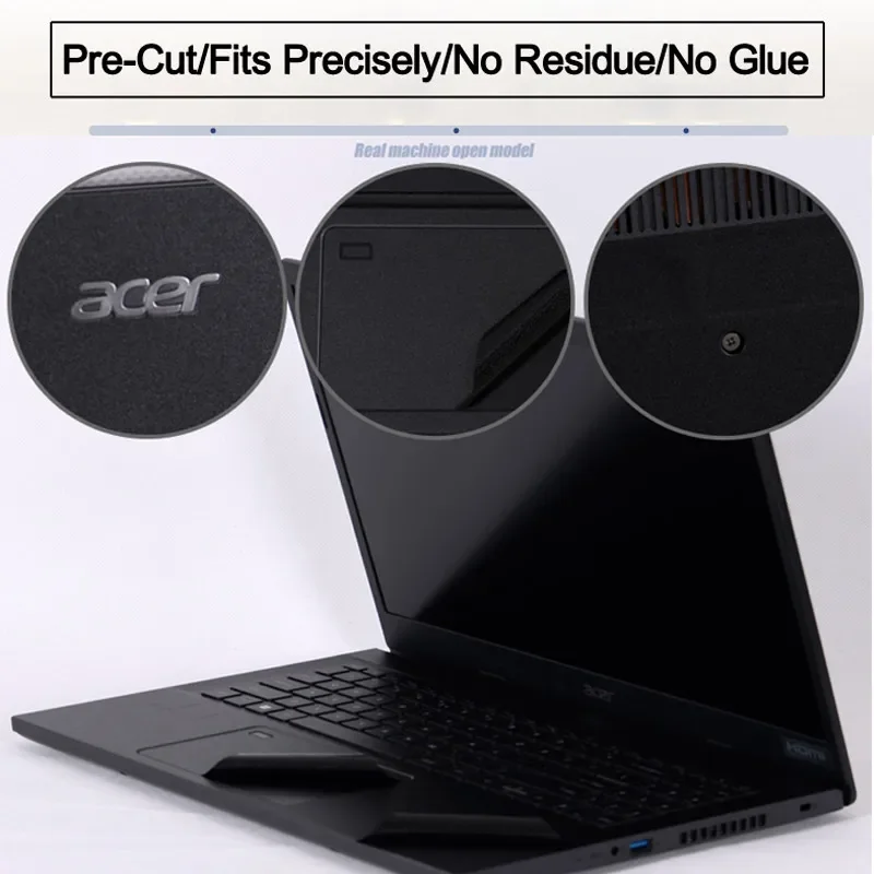 Anti Fingerprints Pre-Cut Vinyl Sticker Skin Cover Screen Laptop Accessories for Acer Aspire 5 A515 57 56 55 54 52 47 A514