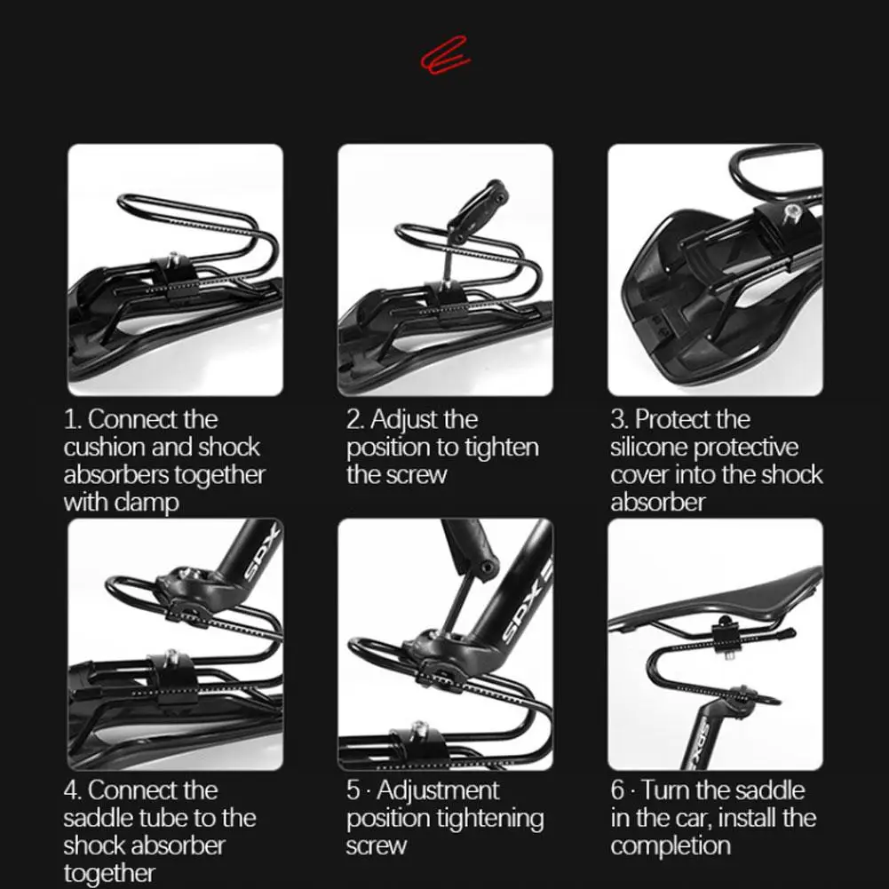 Bicycle Saddle MTB Saddle Shock Absorber Road Bike Saddle Suspension Device Bike Spring Shocks Cycling Parts
