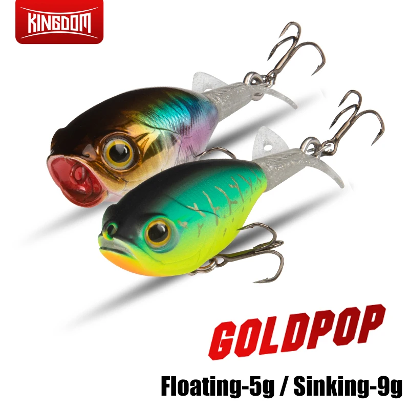 

Kingdom Sinking Floating Whopper Plopper Popper Pencil For Pike Bass Hard Baits 5.5g 9g Crankbait Fishing Lures Lure Tackles