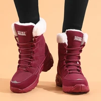 Women's Boots Winter High Quality Keep Warm Mid-Calf Waterproof Snow Boots Women Comfortable Ladies Thigh High Hiking Boots - Image 5