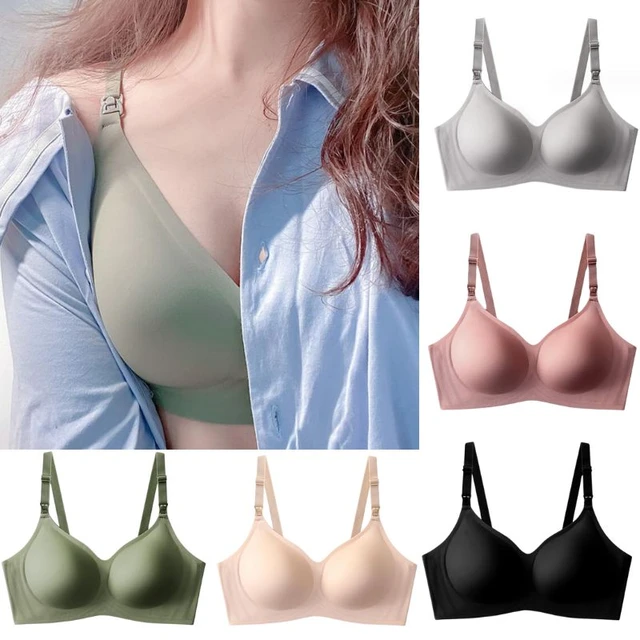 Ultra Thin Laser Cutting Ladies Feeding Bra Removable Padded Breastfeeding  Bras Plus Size Push Up Maternity Nursing Bra - AliExpress