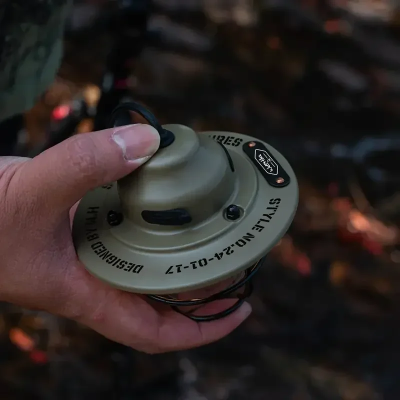 Vintage Rechargeable LED Lantern, Durable Portable Light for Outdoor Camping and Home Decor