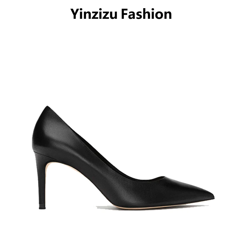

Summer Black Pointed Toe High Heels Fashion Office Dress Stiletto Pumps Women