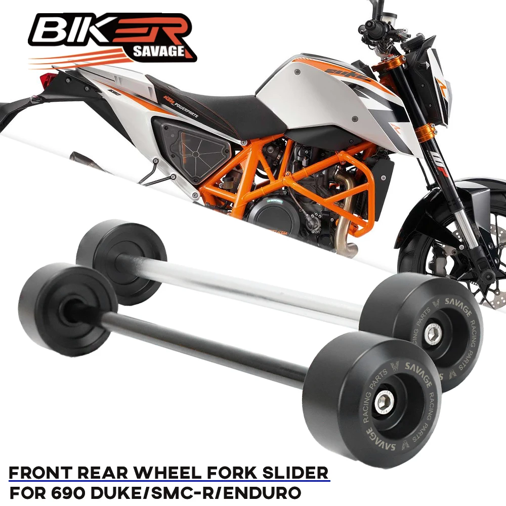 

For 690 DUKE Enduro SMC R Front Rear Axle Fork Crash Sliders 950 990 ADV Supermoto Super SMT Motorcycle Parts Wheel Protector