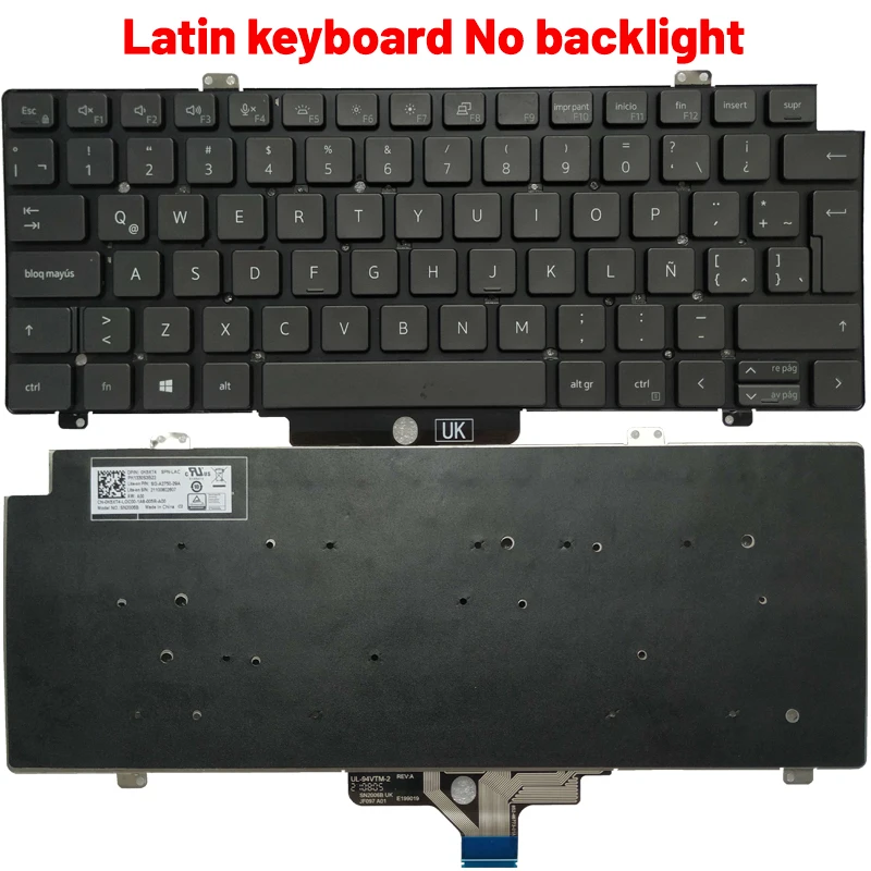 NEW for DELL Latitude 5420 5421 7420 7520 7521US/UK/Latin/Spanish laptop Keyboard 2-in-1 (Year 2021) 0CW3R5 SN2006B SG-A2750-XUA