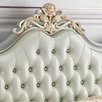 Vintage Modern Bed Multifonction Nordic Unique Queen French Bed Lounge Woode Headboard Camas Matrimonial Bedroom Furniture 3