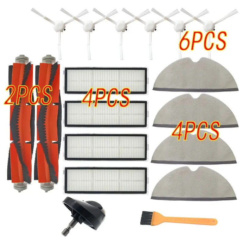 Description Picture 2 of itemMop cloth rags water tank HEPA Filter brush for Iconic Brand Mijia 1C STYTJ01ZHM Mi Robot Vacuum Mop SKV4093GL accessories spare parts